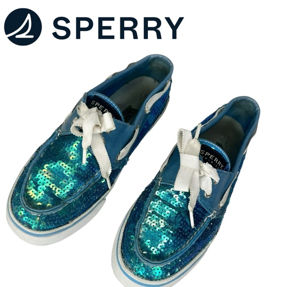 Sperry Bahama Mermaid Sequin Shoes Size 7 - Picture 1 of 8